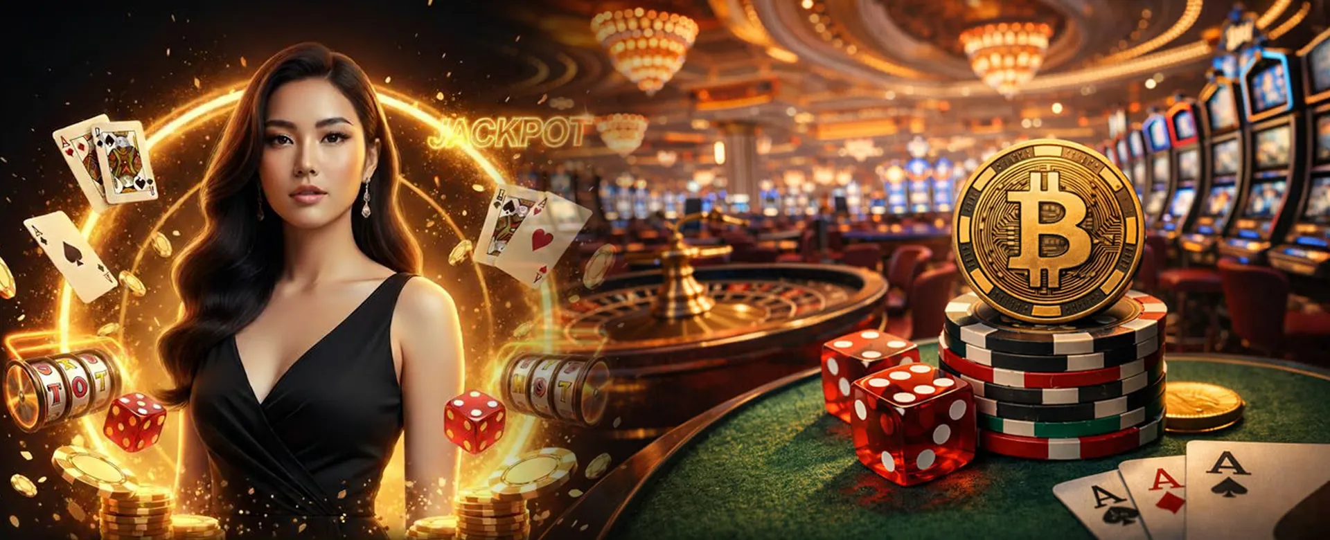 Dynamic Jiliko Live casino table with players and vibrant lights